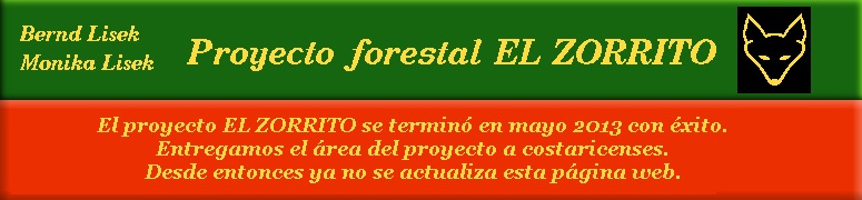 Proyecto del bosque nuboso El Zorrito M. u. B. Lisek